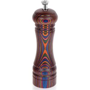 MYRAINBOW Pepper Mill Grinder- Adjustable Wooden Grinders, Pakkawood Pepper Mill, Refillable Pepper Shakers with Adjustable Coarseness, 7 Inch for Kitchen