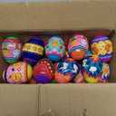 Cherislpy 18 Pcs Easter Eggs with 3D Print Animal Prefilled Easter Eggs with Toys Inside Easter Egg Fillers for Kids Boys Girls Easter Basket Stuffers Party Favors Easter Egg Fillers