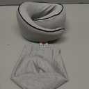 Memory Foam Travel Pillow | Provides Real Support for Head, Neck and Chin | Best Firm Airplane Pillow for Long Flights