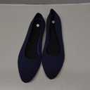 BABUDOG Women's Mesh Flats Shoes Pointed-Toe Dress Shoes Black Flats Shoes Comfortable Memory Foam Flats Shoes Navy, Size 9