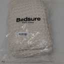 Bedsure Cooling Cotton Waffle King Size Blanket - Lightweight Breathable Blanket of Rayon Derived from Bamboo for Hot Sleepers, Natural, 104x90 Inches