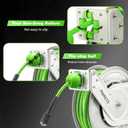 PWACCS Retractable Pressure Washer Hose Reel, 1/4" x 60ft Heavy Duty Power Washer Hose Reel, High Pressure Reel Auto Rewind, Wall/Floor Mounted, 3600 PSI