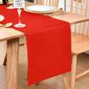 Farmhouse Red Table Runner Dining Table Runners 48 Inches Long Coffee Table Runner for Dresser Living Room Bedroom Holiday Party Banquet 12X48 Inch
