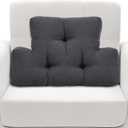 TANYOO Back Pillow for Recliner Lumbar Support Pillow Soft and Fluffy Back Support Cushion Thick Lumbar Cushion for Chairs, Recliners, Sofa, Couch and Bed for Pain Relief (Dark Grey)