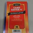 Card Saver 50 Cardboard Gold 4 Semi-Rigid Card Holders