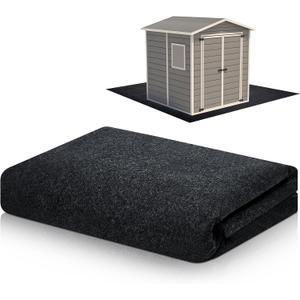 Waterproof Washable Garden Flooring Pad with Non Slip Backing, Soft Furniture Patio Covering Carport dust Oil Mat-Tool Shed, Gray