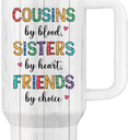 Cousin Gifts for Women, Gifts for Cousins Female, Cousin Birthday Gift for Women, Mothers Day Christmas Best Cousins Gift Tumbler from Sister Brother 40oz