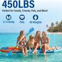 Inflatable Stand Up Paddle Board, 11' x 33" x 6" Extra Wide SUP with Premium Accessories, Non-Slip Deck ISUP for Adults, Youth, Fishing, Yoga, Floating on Ocean & Lake
