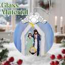 2 x Nativity Ornament | Nativity Scene | Christmas Ornament | Christmas Decoration | Holiday Decor | Religious Gifts | Christian Gifts | Gift Exchange | Gift Idea - Pattern D