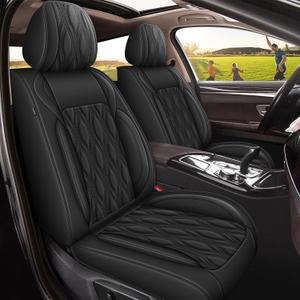DISUTOGO Car Seat Covers Fit for Mazda CX-5 2013-2024 2025 2026 Full Set,Faux Leather Seat Cover Waterproof for CX-5 Vehicle Automotive Cushion Protector Compatible Airbag (5 Seats,Black)