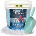 Ice Melt, Pet Safe Ice Melt 25 LBS Premium Snow Melter, Pure Magnesium Chloride, Safer for Pets, Concrete, Effective to -35 F, 25 lb