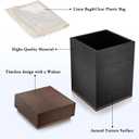 SOITIS Handcrafted Walnut Wood Urn for Ashes - Adult Large Cremation Urn for Men Women - Memorial Keepsake Box for Human Ashes - Elegant Funeral Keepsake with Bamboo Top