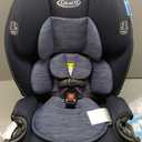 Graco Slimfit 3-in-1 Convertible Car Seat, Ultra-Space-Saving Design, Silas, Suitable for Rear and Forward-Facing, Highback Booster Seat with 10-Position Headrest, Manufactured Date 10-13-2025
