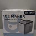 EUHOMY Nugget Ice Makers Countertop, Ready in 8 Mins, 35lbs/24H, Self-Cleaning, Portable Ice Maker Machine with Ice Scoop & Basket, Sonic Ice Maker with Chewable Pellet Ice for Home/Party/RV/Camping