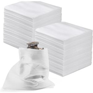 100 Pack Foam Pouches 8x8 Inch, Cushion Foam Wrap Pouches Protect for Fragile Item, Foam Packing Pouches for Mugs,Cups,Glasses,Dishes, Plate Packing Sleeves for Moving, Storage, Packing Supplies