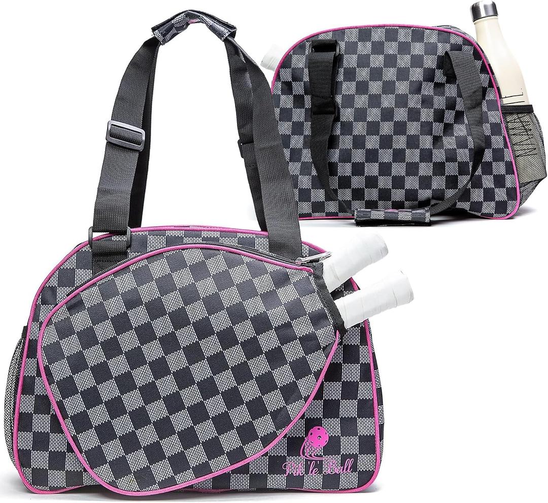 PikleBall Sport Premium Women's Pickleball Bag Stylish and Versatile Sports Bag with Water Bottle Holder, Padded Paddle Pocket, and Spacious Design (fits 2+ Paddles!)