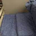 120x128 Oversized King Comforter, Extra Large King Size Comforter Oversized, All Season Soft Lightweight Quilt Down Alternative Duvet Insert with 8 Corner Tabs(120x128, Navy Blue)