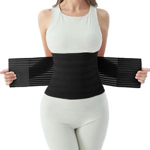 Postpartum Belly Band for Women: Abdominal Binder Post Surgery Compression Support Belt - Waist Trainer Girdle C Section Wrap (Medium)
