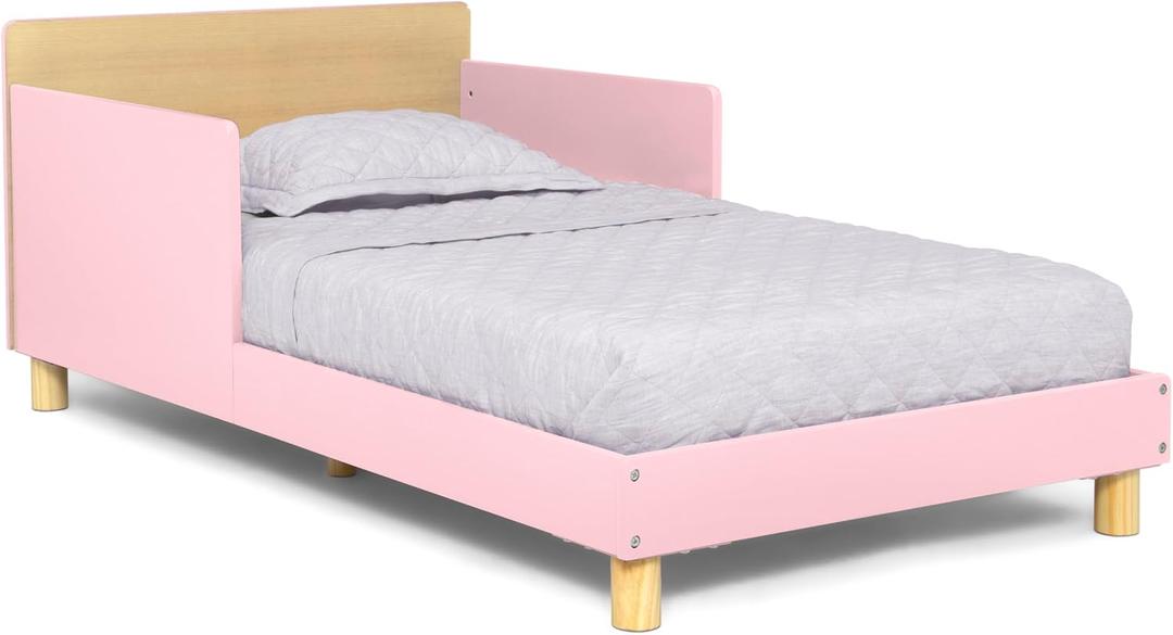 Delta Children - GapKids Wood Toddler Bed with Reversible Headboard - Greenguard Gold Certified, Blush Pink, Full