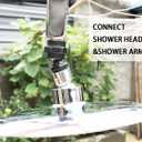 shower head Swivel ball adapter,hand shower rotate povit shower arm extension connector,ORB/oil rubbed bronze