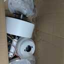 52 Inch White Ceiling Fan with Lights and Remote, Retro White Wood Low Profile Flush Mount Modern Ceiling Fan for Indoor Farmhouse Bedroom Living Room Outdoor Patio Porch, Reversible DC Motor