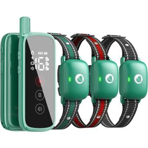 Touch-Screen Dog Shock Collar with Security Lock, 2600FT Dog Training Collar Features 3 Training Modes, Rechargeable & Waterproof, Suits Dogs of All Breeds and Sizes