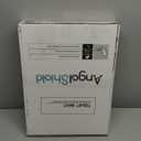 Angol Shiold Elongated Toilet Seat Molded Wood Toilet Seat with Quietly Close and Quick Release Hinges, Easy to Install also Easy to Clean (Elongated, Board) (Elongated-18.5)