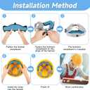 10 PCS Hardhat and Safety Helmet Sweatband, Flame-Resistant, Unique cat-Head Design,Sweat Bands Washable Reusable Hard Hat Sweatband Liners, Preventing Bulkiness Hard Hat Accessories