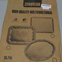 4-Pack 15.7" x 11.8" Large Silver Serving Trays for Party Set - Oval Floral Engraved Serving Platters, Wedding Birthday Mirror Tray for Valentine's Day, Food, Appetizer, Charcuterie, Cookies, Desserts