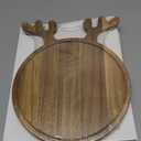 Acacia Wood Christmas Charcuterie Boards Platters, Christmas Holiday Serving Tray Cutting Board Dinner Plate Wooden CheeseBoard Xmas Kitchen Decor Gingerbread Reindeer Board Decoration