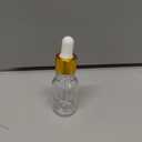Didaey 100 Pcs Mini Glass Oil Dropper Bottle Bulk, Clear Essential Small Empty Bottles Sample Containers Perfume Liquid Vials with Cap for Traveling (15 ml,Gold)