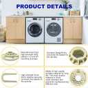 W10528947 & W10396887 Washer Basket Driven Hub Kit - Durable Replacement Part Compatible with Whirlpool Kenmore Maytag Washers - Replaces AP5665171 W10528947VP PS6012095, Easy to Install