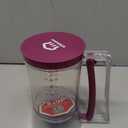 KPKitchen Pancake Batter Dispenser - Kitchen Must Have Tool for Perfect Pancakes, Cupcake, Waffle, Muffin Mix, Cake & Crepe - Baking Supplies for Griddle - Pancake Maker with Measuring Label (Purple)