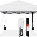 Best Choice Products 10x10 Pop Up Canopy Tent, EZ Setup, White