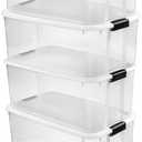 Sterilite Ultra Latch Box with Lids for Home and Office, 116 Quart, 4-Pack