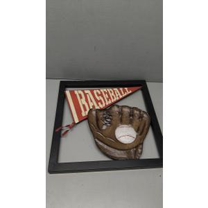 Handmade Baseball Candy Cane Ornament 