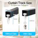 Black Adjustable Shower Curtain Rod 59-86 Inch,180° Rotatable Ends, Aluminum Shower Curtain Pole for Living Room, Bedroom, Bathtub, Stall
