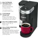 Keurig K-Supreme Single Serve K-Cup Pod Coffee Maker, MultiStream Technology, 4 Brew Sizes, 66oz Dual-Position Removable Reservoir, Black