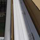 Lotus & Windoware Cordless, 2 Inch Faux Wood Blind, 46" Wide x 48" Long, Window Blinds, Blinds & Shades, Blinds for Indoor Windows, Embossed, Bright White