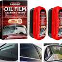 2Pcs Automotive Oil Film Cleaning Brush,Glass Cleaning Board,Glass Coating for Windshield,Universal Anti-rain Fog Cleaning Glass Brush with Remover,for All Vehicles Lmproves Clarity and Visibility