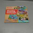 SYNCFUN 4 Packs Magical Dinosaur Wooden Puzzles Glow in The Dark, 35 & 24 PCS Puzzles Board for Preschool Educational Toddlers, Dinosaur Toys for Kids Ages 3-5 Birthday Valentine Easter Gifts