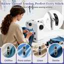 Beginner Sewing Machine, 12 Built-in Stitches with Foot Pedal, 2-Speed Control, Portable Mini Sewing Machine for Home Travel Use & Sewing Enthusiasts (black)