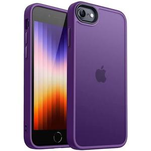 Compatible with iPhone SE 2022/SE2020,  Case, Anti-Fingerprint Matte Coating, Protective Hard Back Slim Translucent Case 