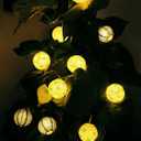 The Dreidel Company 10 Mini Round Lantern Hanukkah String Lights 9' Ft. Long, Pre-Assemble LED Battery Powered 3" Inch Orb (Single)