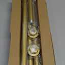 Shower Curtain Rod, 1" Diameter Heavy Duty Tension Shower Rod, Non Slip Adjustable 28-74 inch No Drilling Shower Curtain Rods Spring Tension For Bathroom, Shower Stall, No Rust, Chrome Gold