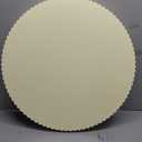 24 in Large Round Ottoman Tray, Decorative Serving Tray,Cream
