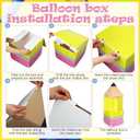 9 Pcs Back to School Decoration Large Pencil Notebook Rulers Boxes, 47 inches
