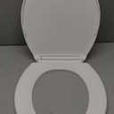 Kohler 20111-0 Brevia Round Toilet Seat, with Grip-Tight Bumpers, Quiet-Close Seat, Quick-Attach Hardware, White