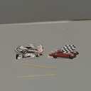 48 Pieces Race Car Cupcake Toppers Checkered Race Car Cupcake Picks for Racing Theme Party Baby Shower Birthday Party Decoration Supplies