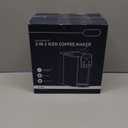 SHARDOR Single Serve Coffee Maker 2.0, Hot and Iced Coffee Machine for K Cup Pods & Ground Coffee, 6 to 14 oz Brew Sizes, 50 oz Removable Water Tank, Bold Brew Setting, Stainless Steel, Black